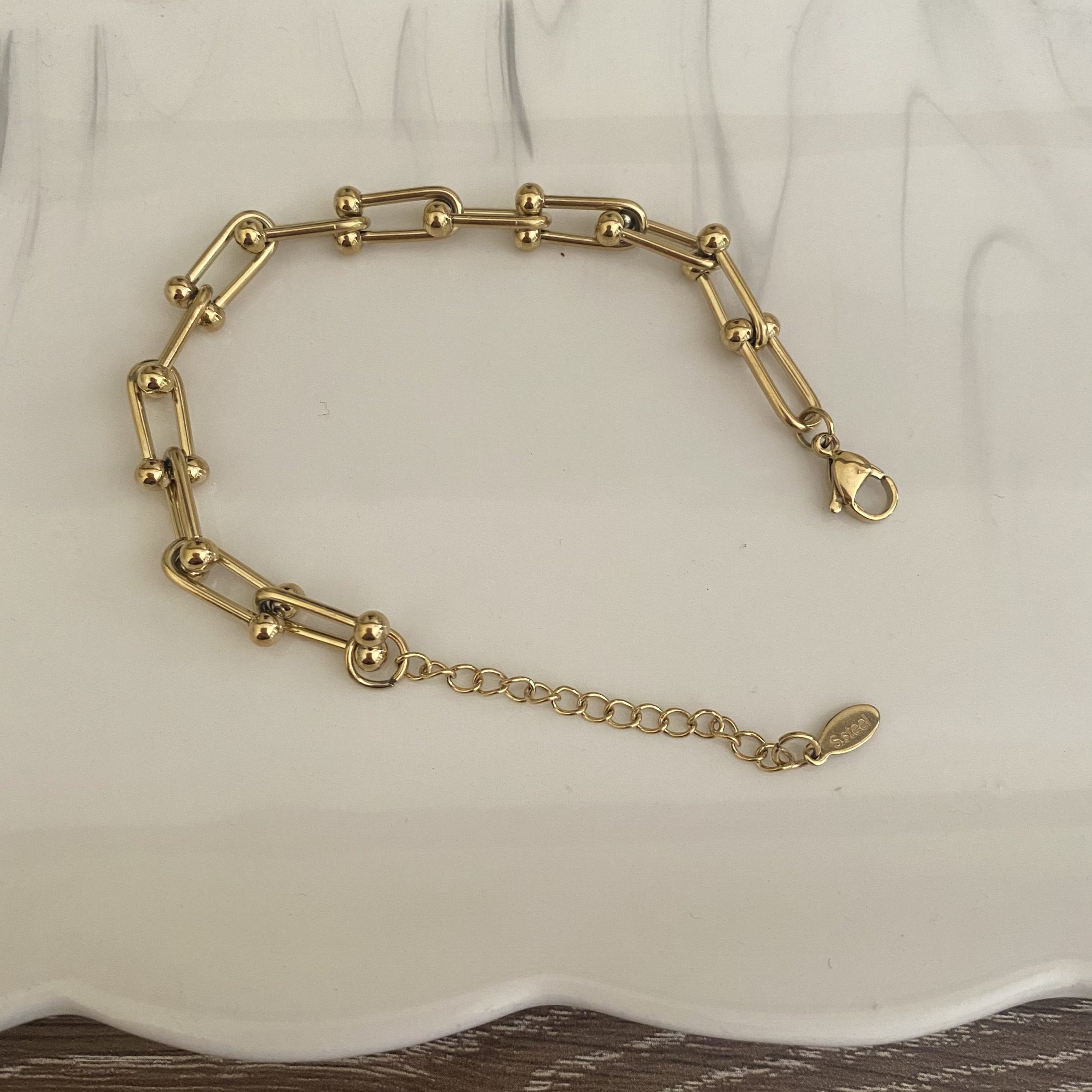 Çelik Tiffany Gold Bileklik 3 Çelik Tiffany Gold Bileklik - Görsel 3