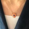 Rosegold Mavi Boncuklu Çelik Kolye 9 Rosegold Mavi Boncuklu Celik Kolye e1607197115169
