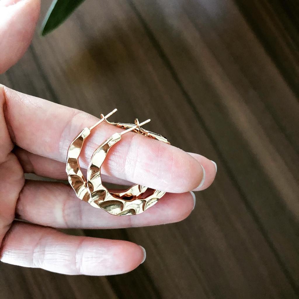 Dövme Gold Halka Küpe 1 Dövme Gold Halka Küpe