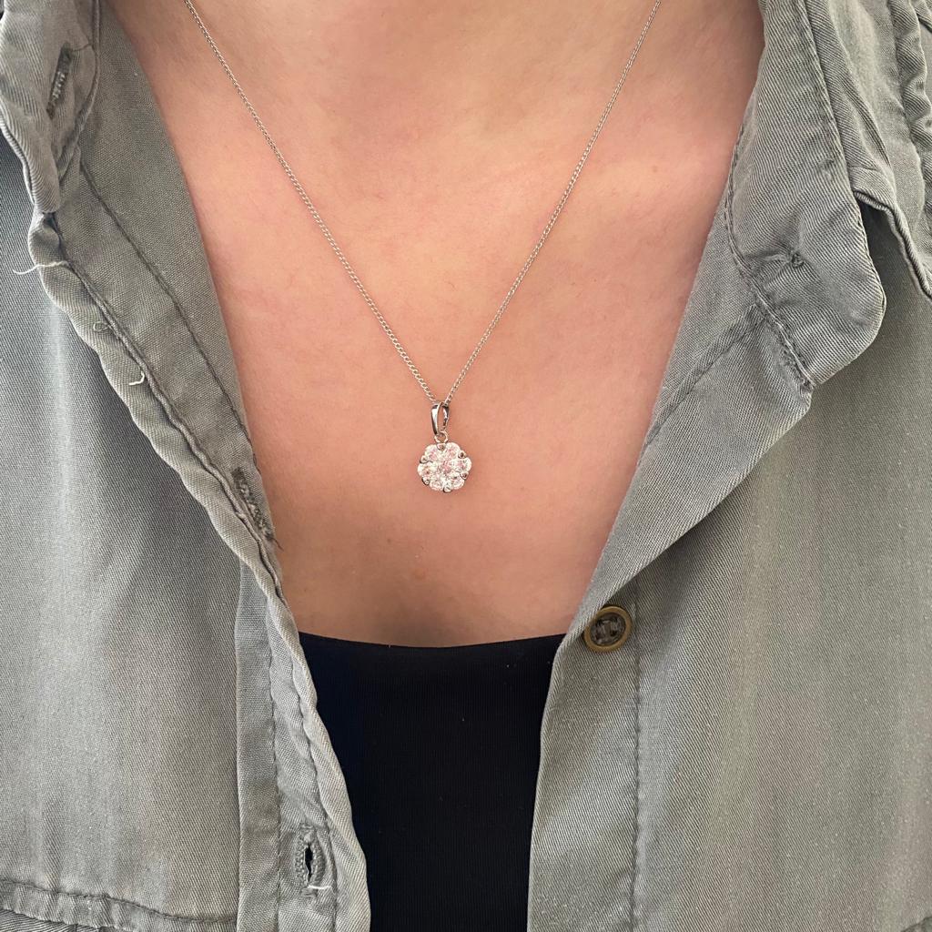 Coconet Papatya Zircon Taşlı Kolye 4 Coconet Papatya Zircon Taşlı Kolye - Görsel 4