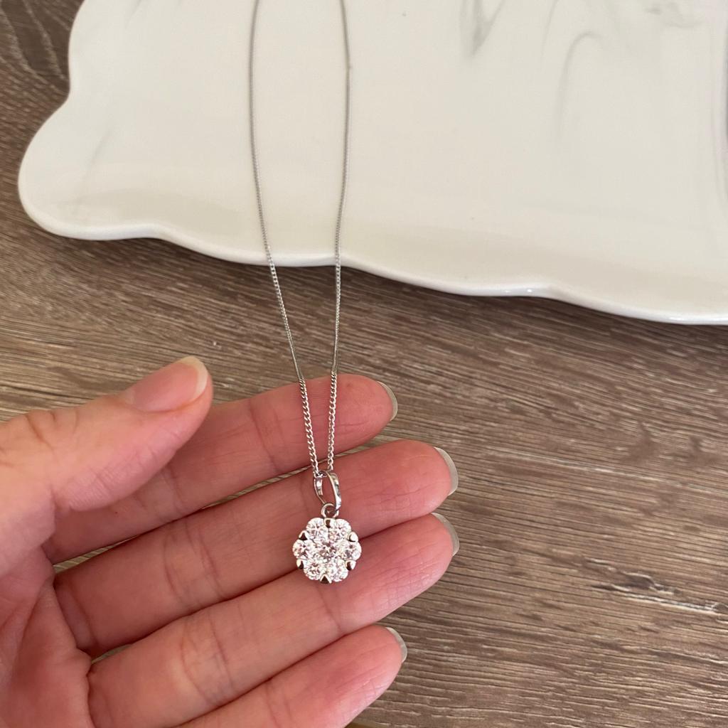 Coconet Papatya Zircon Taşlı Kolye 3 Coconet Papatya Zircon Taşlı Kolye - Görsel 3