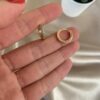 Blue Stoned Gold Earrings 1