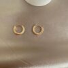Blue Stoned Gold Earrings 3