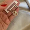 Button Earrings Gold 1