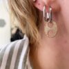 Button Earrings Gold 4