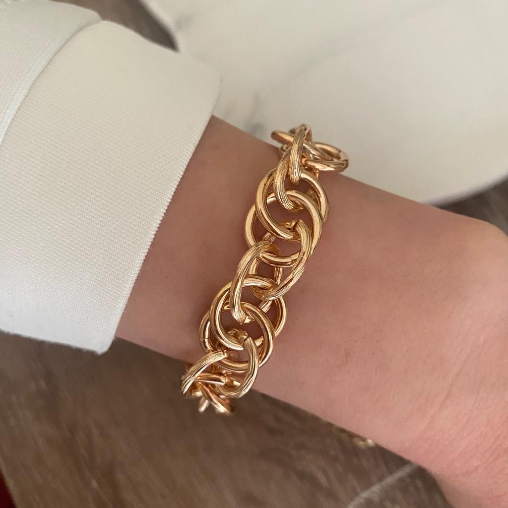 İçiçe Halkalı Gold Bileklik 1 İçiçe Halkalı Gold Bileklik
