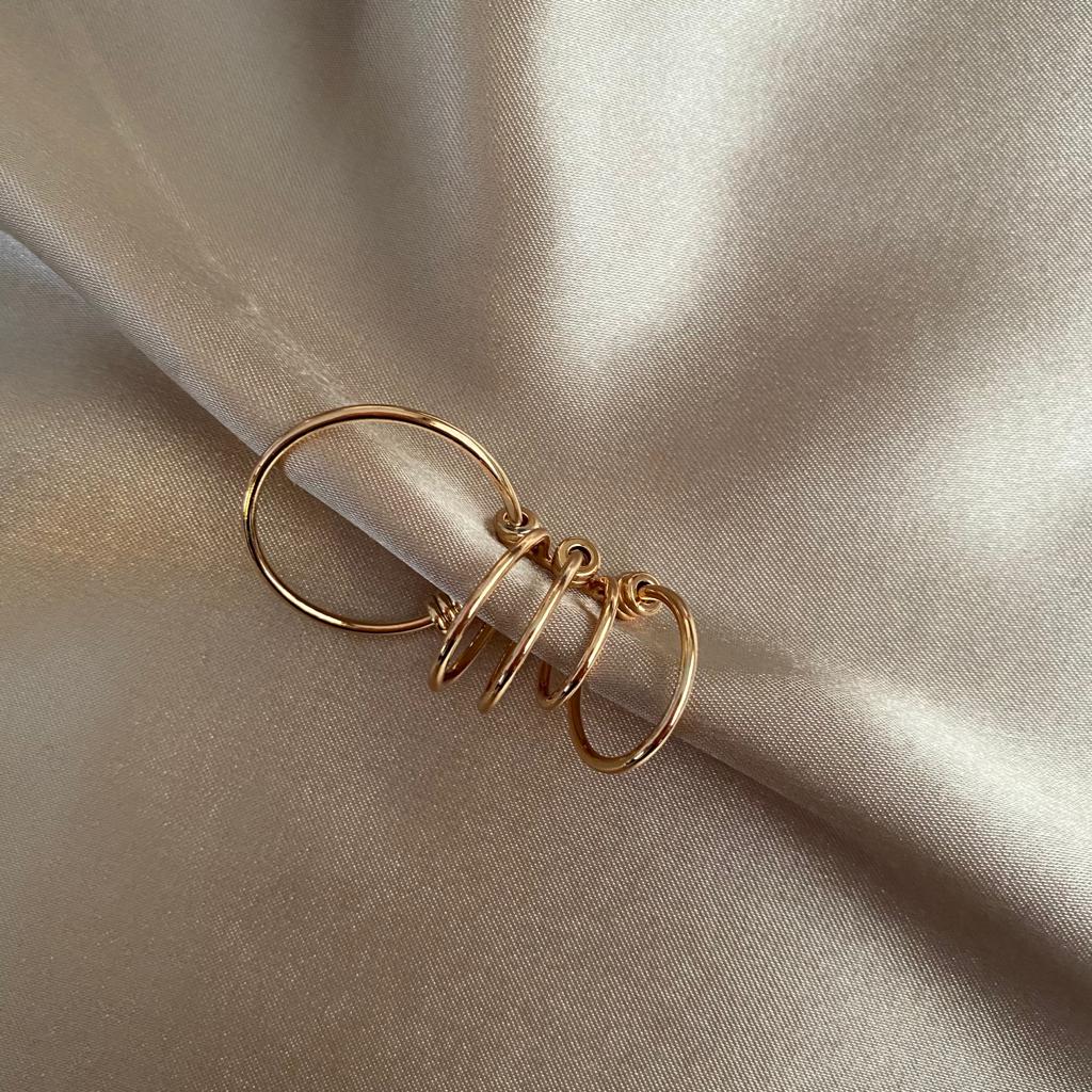 Büyük Kıkırdak Gold Küpe 3 Büyük Kıkırdak Gold Küpe - Görsel 3