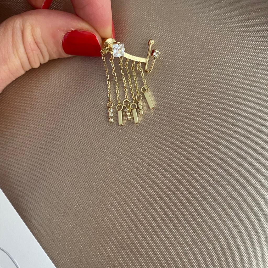 Grafton Sallantılı Gold Küpe 3 Grafton Sallantılı Gold Küpe - Görsel 3
