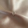 Silver circle cartilage earrings 2