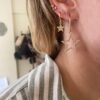 Triple Star Gold Earrings 1