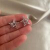 Hulm Silver Star Earrings 2