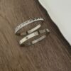 Pagman Zircon Taşlı Çelik Gümüş Kelepçe 5 Pagman Zircon Stone Steel Silver Bracelet 1