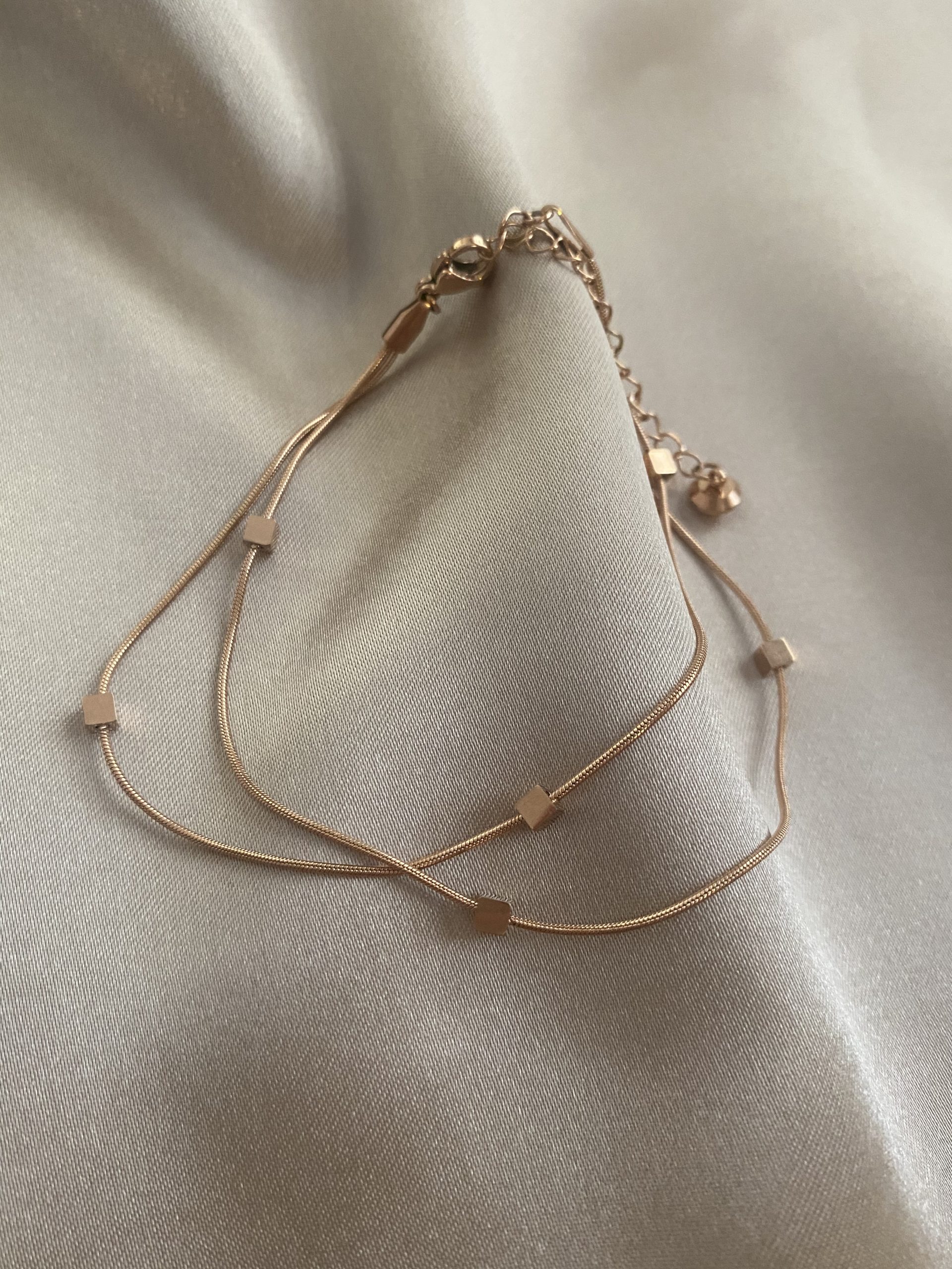 Reutlin Rosegold Çelik İkili Halhal 4 Reutlin Rosegold Çelik İkili Halhal - Görsel 4
