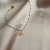 Clover Blue Gold Anklet 2