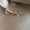 Hof Triple Gold Earrings 1