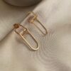 Karls Gold Stoned Earrings 4