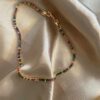 Kassel Renkli Zircon Taşlı Gold Kolye 4 Kassel Colorful Zircon Gold Necklace 1