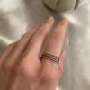 Neubran Taşlı İkili Yüzük 6 Neubran Stoned Gold Rings 6