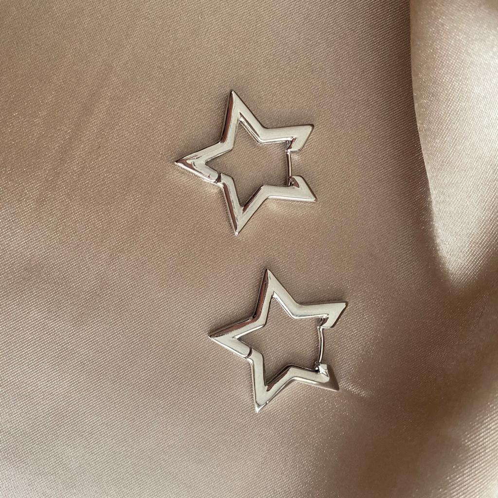 Nurn Star Silver Küpe 3 Nurn Star Silver Küpe - Görsel 3