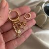 Offen Gold Sallantılı Küpe 5 Offen Gold Double Earrings 2