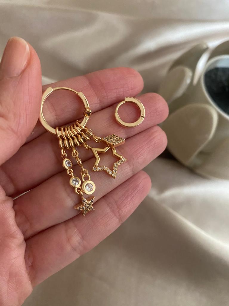 Offen Gold Sallantılı Küpe 2 Offen Gold Sallantılı Küpe - Görsel 2