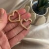Rosen Heart Gold Earrings 1