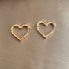 Rosen Heart Gold Earrings 2