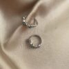 Ruhe Nazar Boncuklu Silver Halka Küpe 6 Ruhe Evil Eye Silver Earings 1