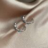 Ruhe Nazar Boncuklu Silver Halka Küpe 5 Ruhe Evil Eye Silver Earings 3