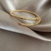 Shut Gold Çivi Esnek Bileklik 8 Shut Gold Nail Bracelet 4