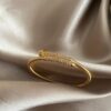 Shut Gold Çivi Esnek Bileklik 9 Shut Gold Nail Bracelet 5