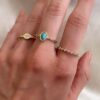 Wies Üçlü Gold Yüzük 4 Wies Triple Gold Rings 2