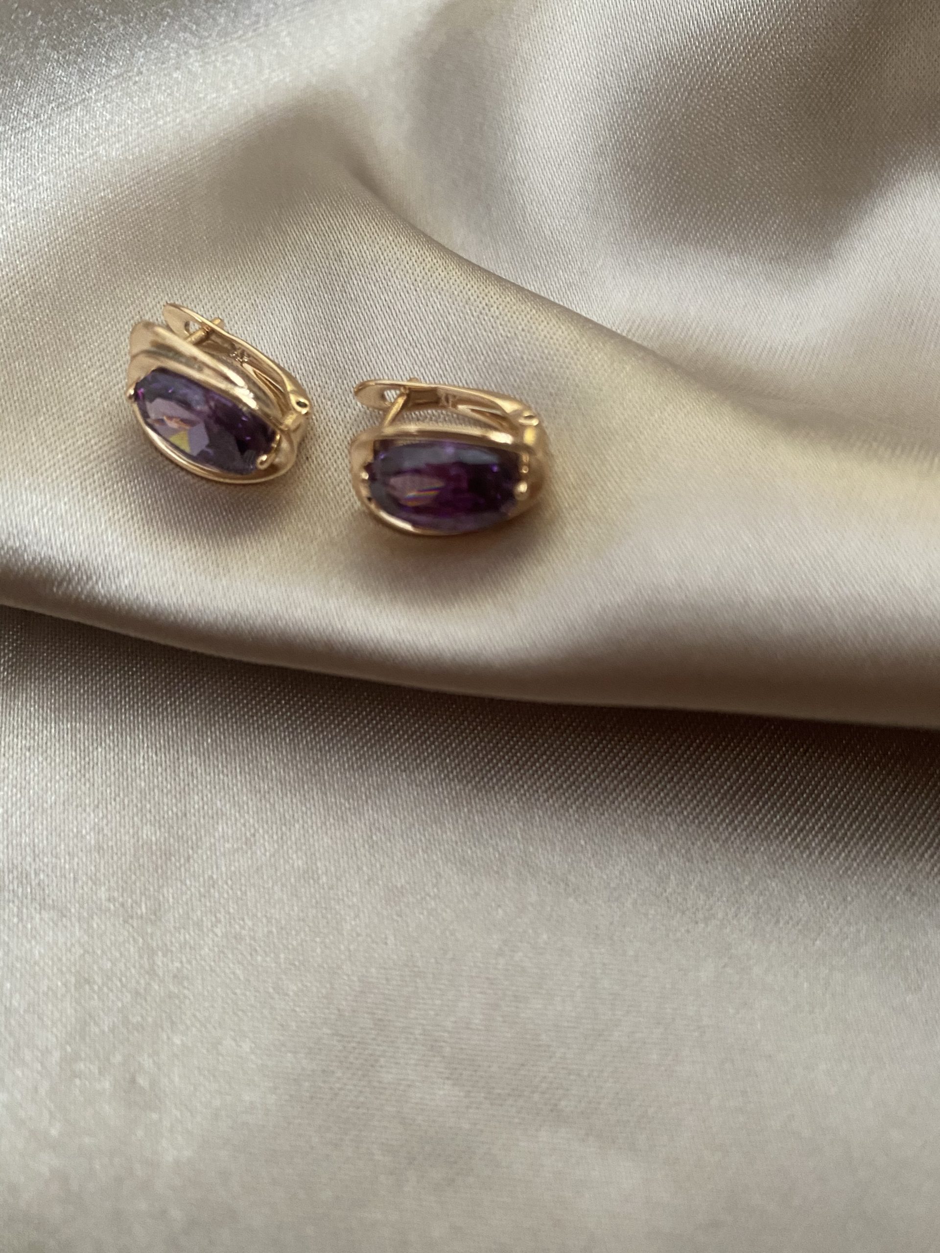 Purple Gold Küpe 2 Purple Gold Küpe - Görsel 2