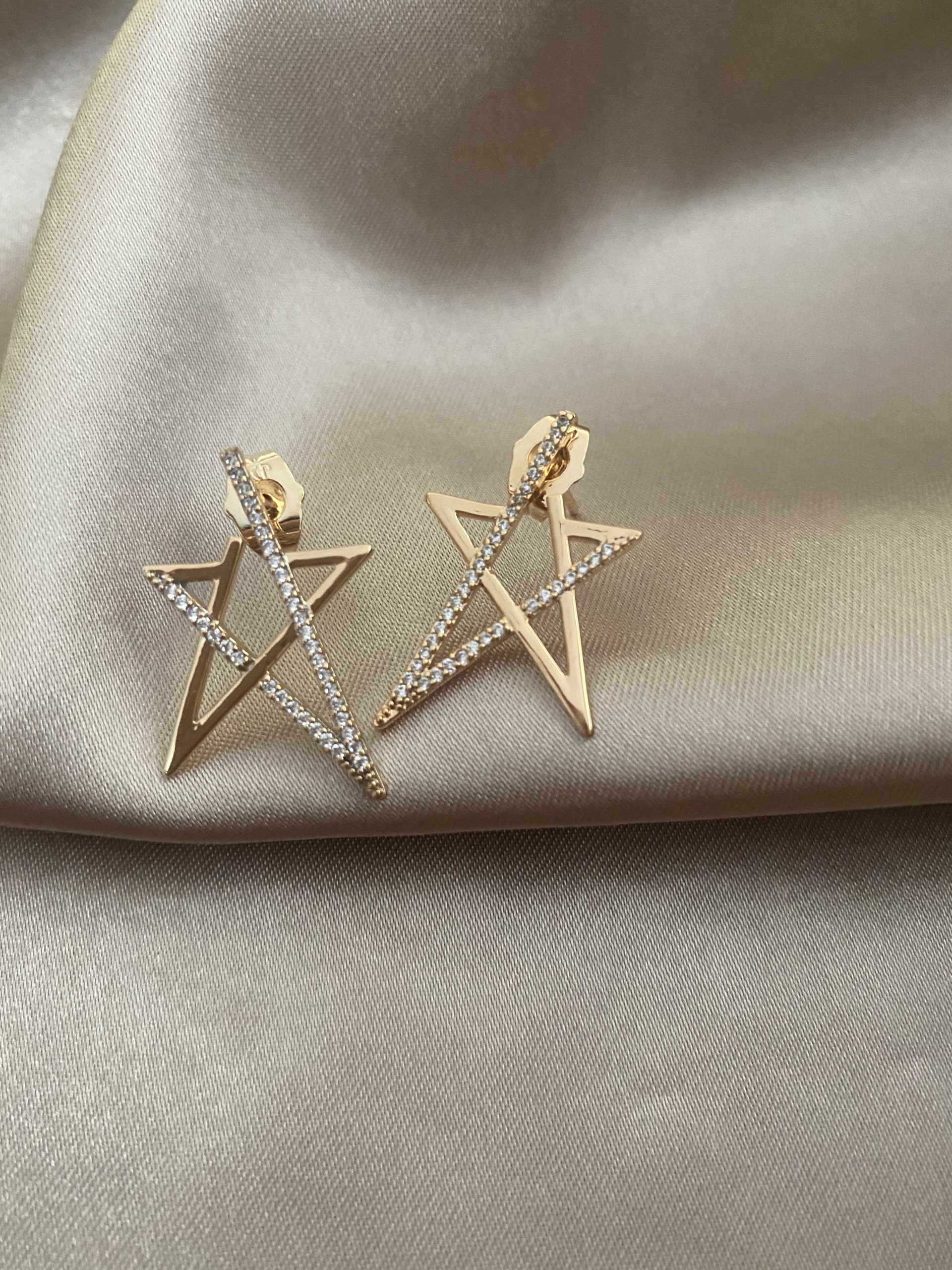 Star Gold Küpe 2 Star Gold Küpe - Görsel 2
