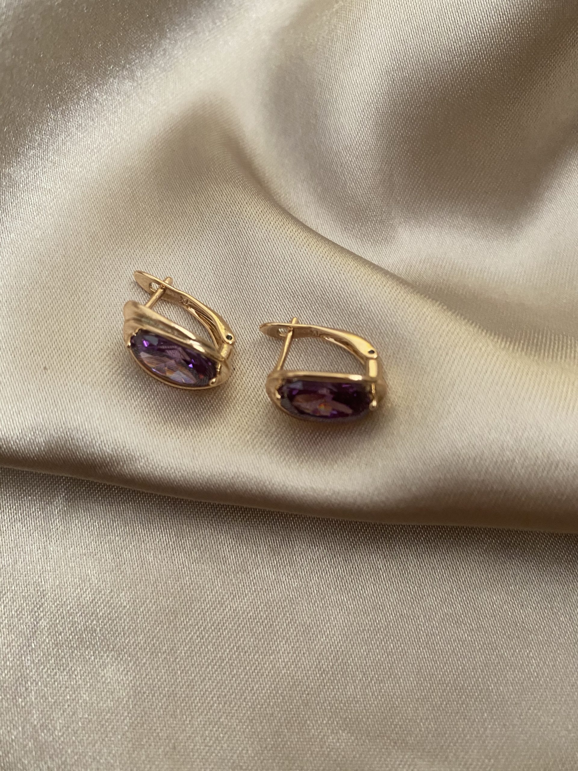 Purple Gold Küpe 3 Purple Gold Küpe - Görsel 3