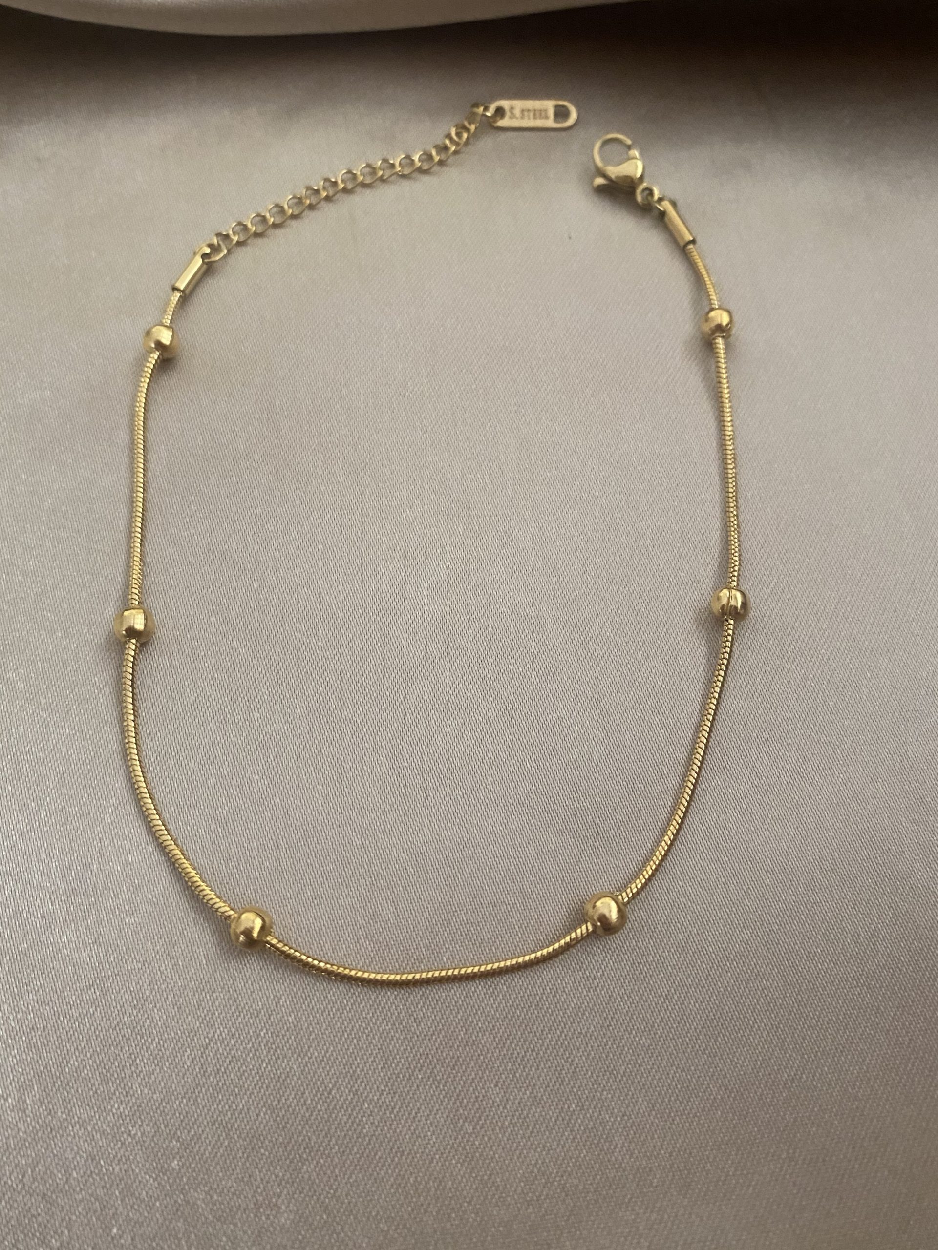Pulin İtalyan Çelik Gold Halhal 3 Pulin İtalyan Çelik Gold Halhal - Görsel 3