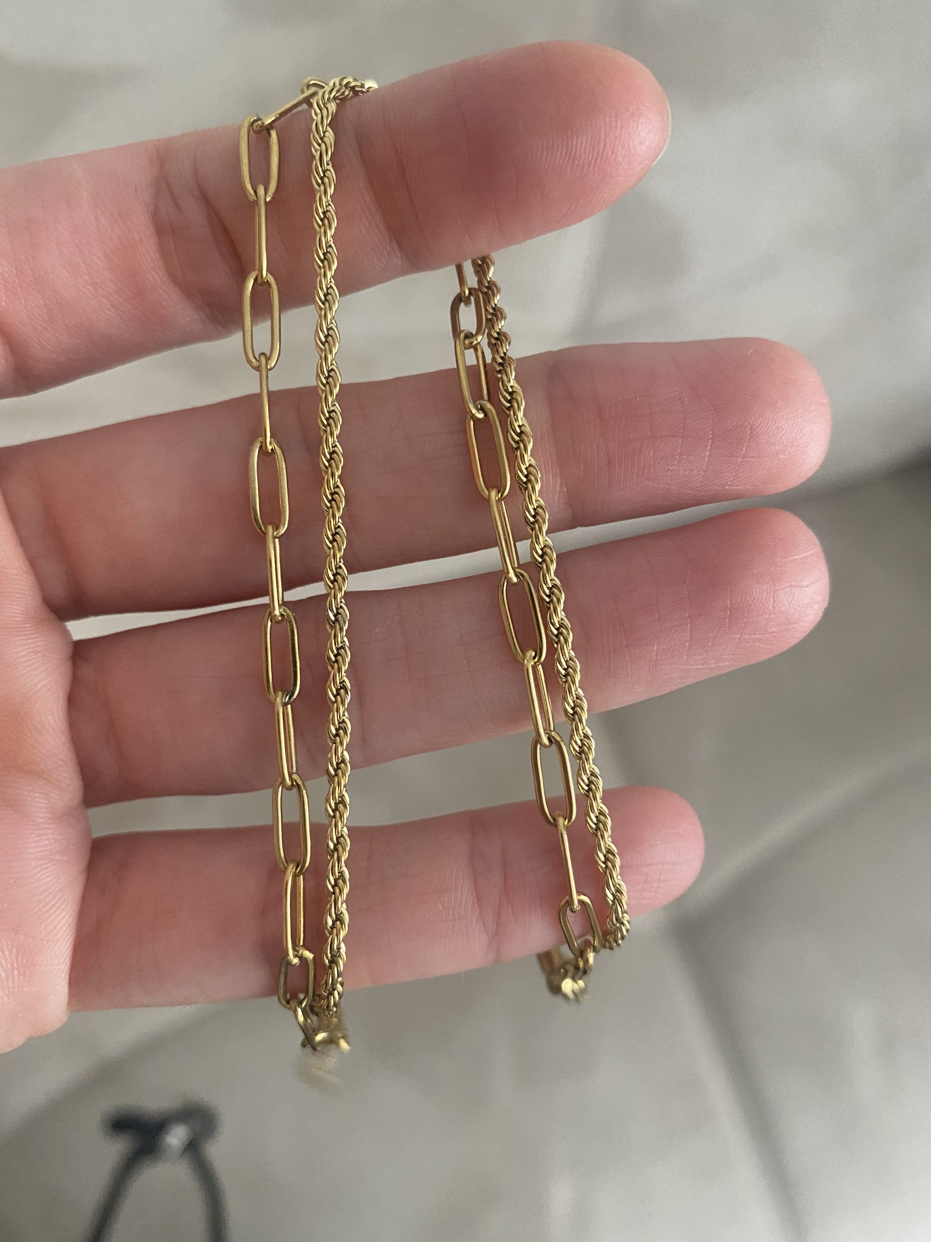 İkili Burgu Gold Çelik Halhal 3 İkili Burgu Gold Çelik Halhal - Görsel 3