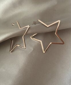 Rosegold Yıldız Çelik Küpe