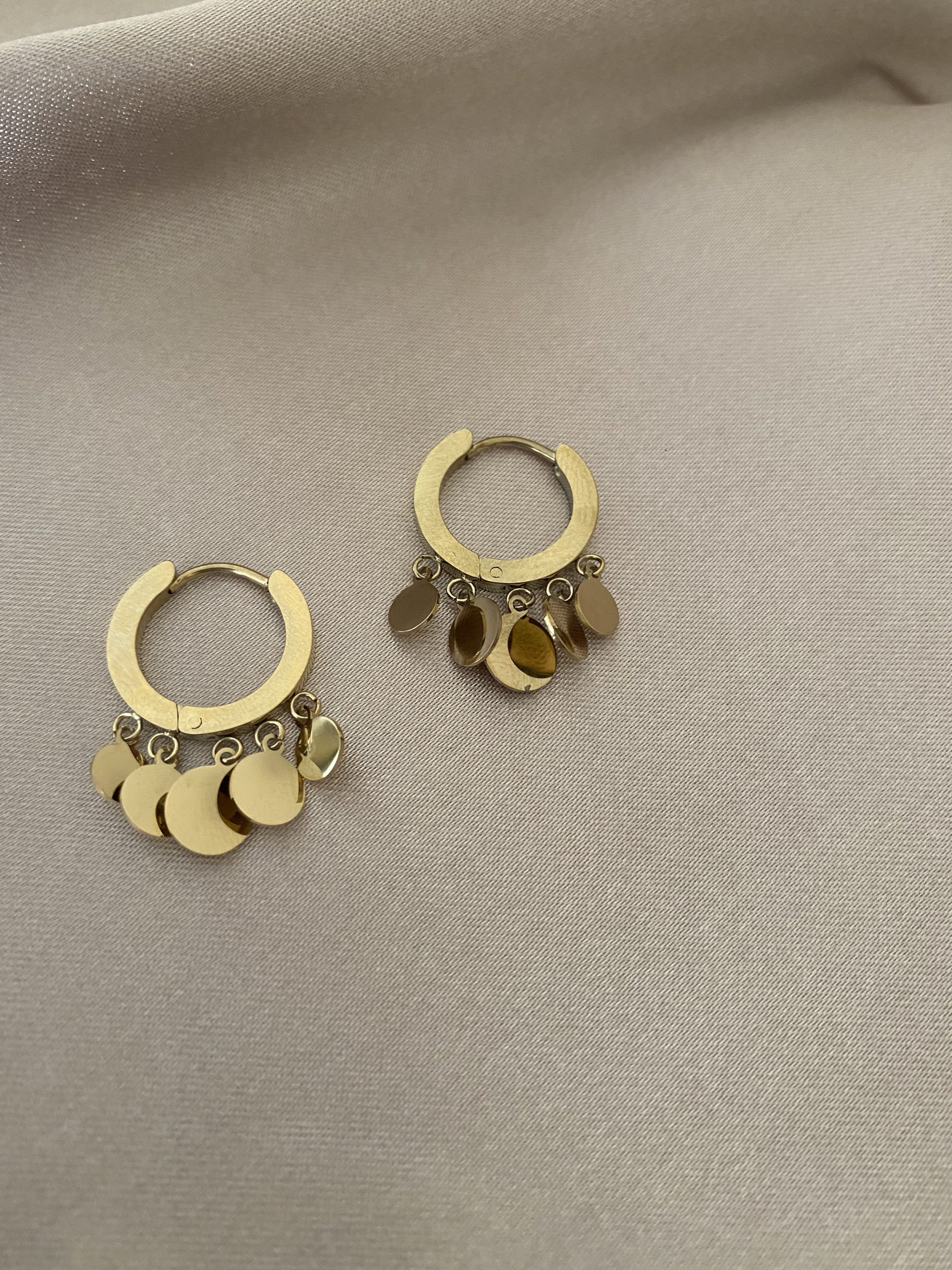 Pul Pul Shakira Gold Çelik Küpe 1 Pul Pul Shakira Gold Çelik Küpe