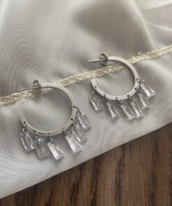 Alternative view of Shakira Style Çelik Silver Küpe