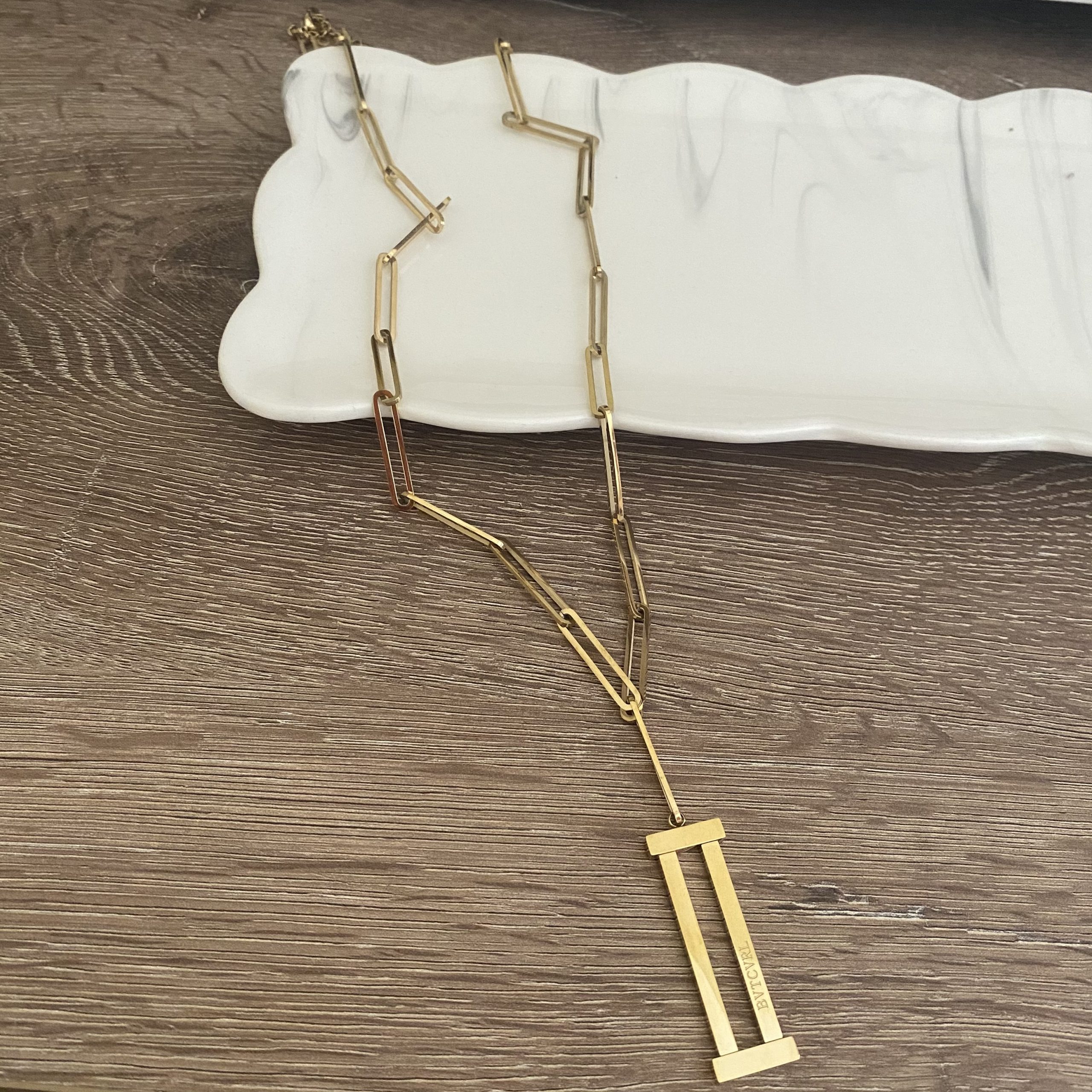 Talya Uzun Çelik Gold Kolye 1 Talya Uzun Çelik Gold Kolye