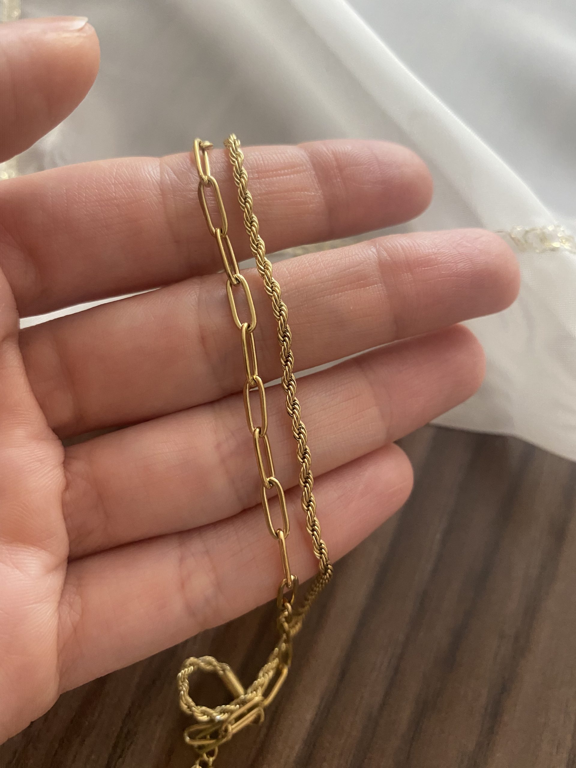 İkili Burgu Gold Çelik Halhal 4 İkili Burgu Gold Çelik Halhal - Görsel 4