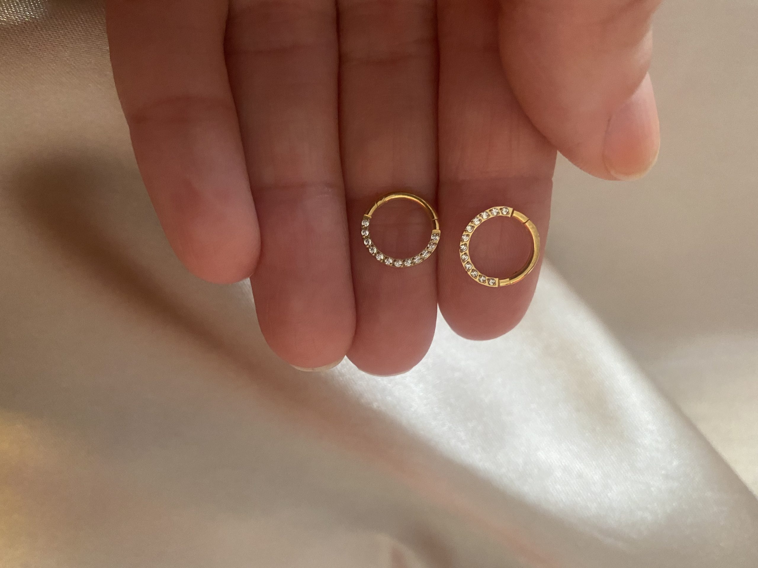 Halka Gold Çelik Piercing Küpe 1 Halka Gold Çelik Piercing Küpe