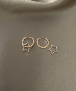 Alternative view of Yıldız Zirkon Taş Halka Küpe