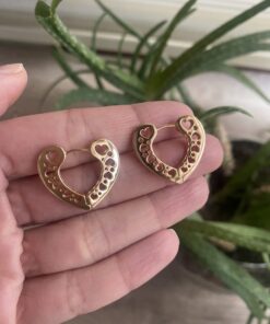 Alternative view of Heart Zirkon Taşlı Küpe