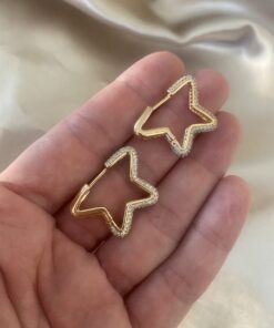 Star Zirkon Taşlı Küpe