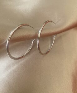 İnce Halka Silver Küpe