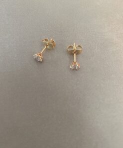 Alternative view of Tek Taş Top Küpe