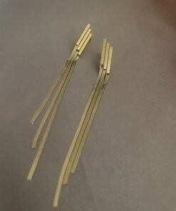 Stela Long Gold Çelik Küpe