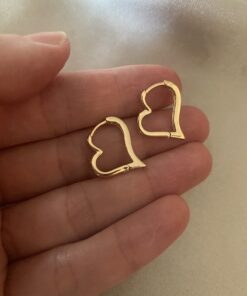 Alternative view of Heart Zirkon Taş Küpe